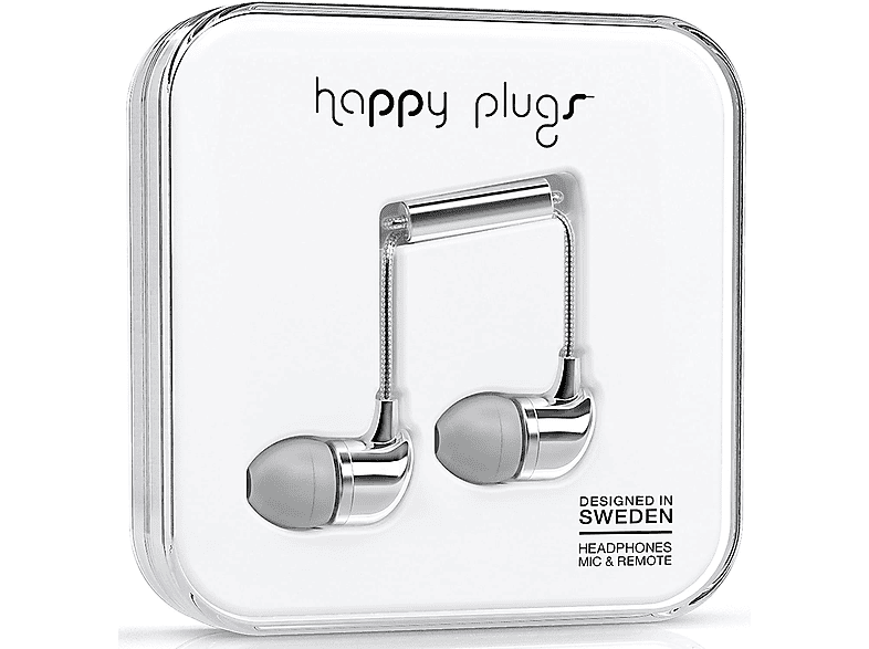 HAPPY PLUGS Deluxe Edition, Inear Kopfhörer Silber MediaMarkt