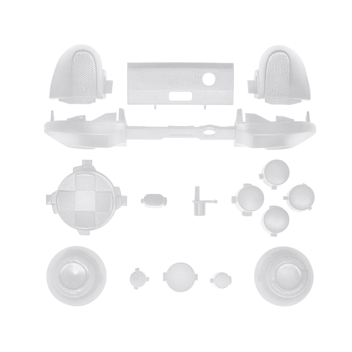 TADOW Gamepad Ersatz-Tasten, Zubehör, Weiß Xbox Konsolenzubehör, Series X, für Komplett-Set