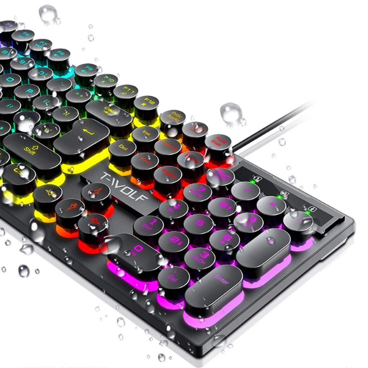 LED-Licht, Wettbewerbs-Tastaturen,Gaming-Tastaturen,Kabelgebundene mit DIIDA Tastatur Tastatur