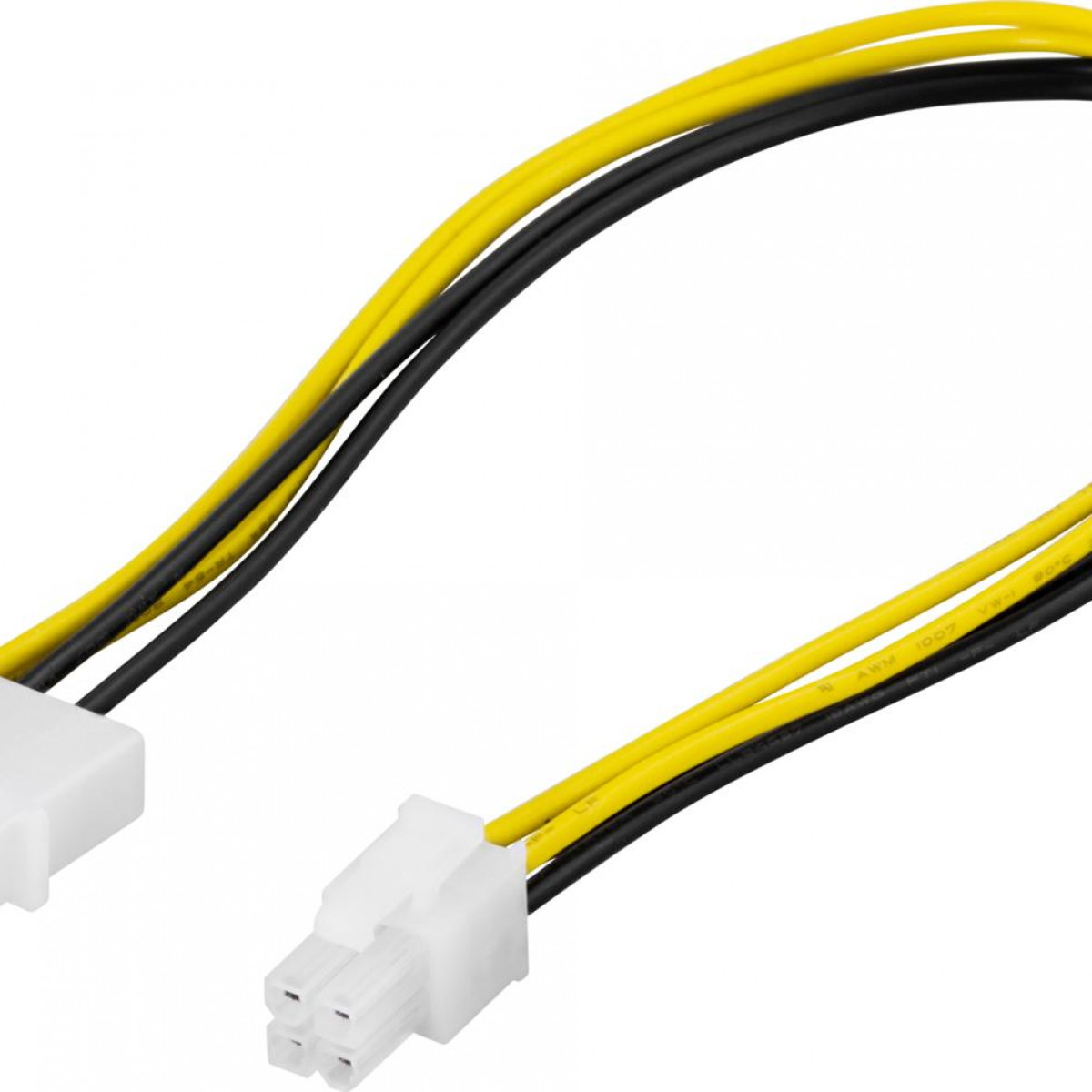 zu (P4), ATX12V 4-polig DELTACO 30 cm, kabel DELTACO Adapterkabel