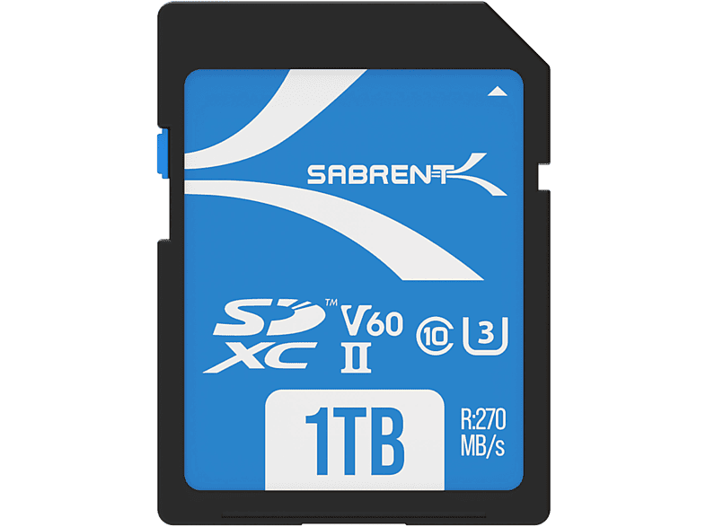 UHS-II, MB/s SDXC SD 270 SD 1TB V60 1 TB, Karte, SABRENT