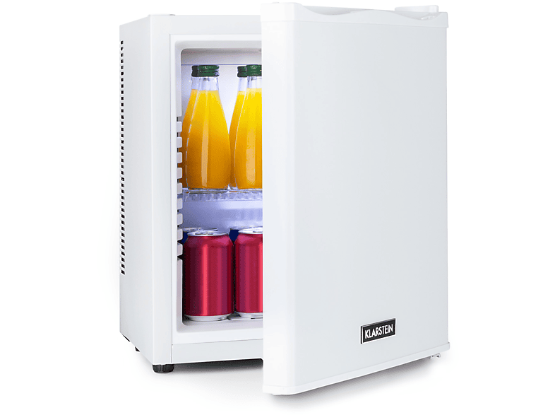 KLARSTEIN Happy Hour 19 Mini-Kühlschrank (G, 47 cm hoch, Weiß)