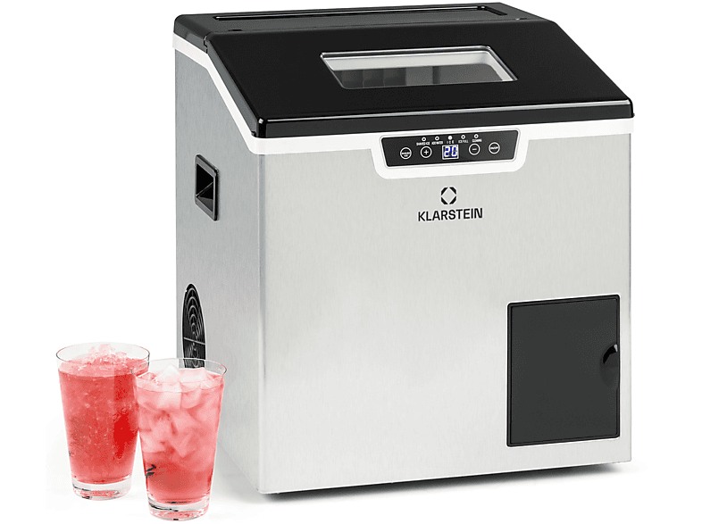 KLARSTEIN Icefestival Cube Eiswürfelmaschine (195 Watt, Edelstahl) SATURN