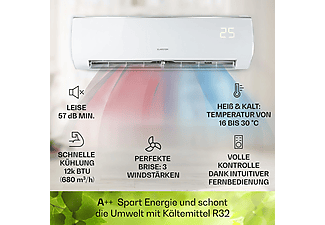 KLARSTEIN Windwaker Eco Klimaanlage Weiß Energieeffizienzklasse: A++, Max. Raumgröße: 59 m²