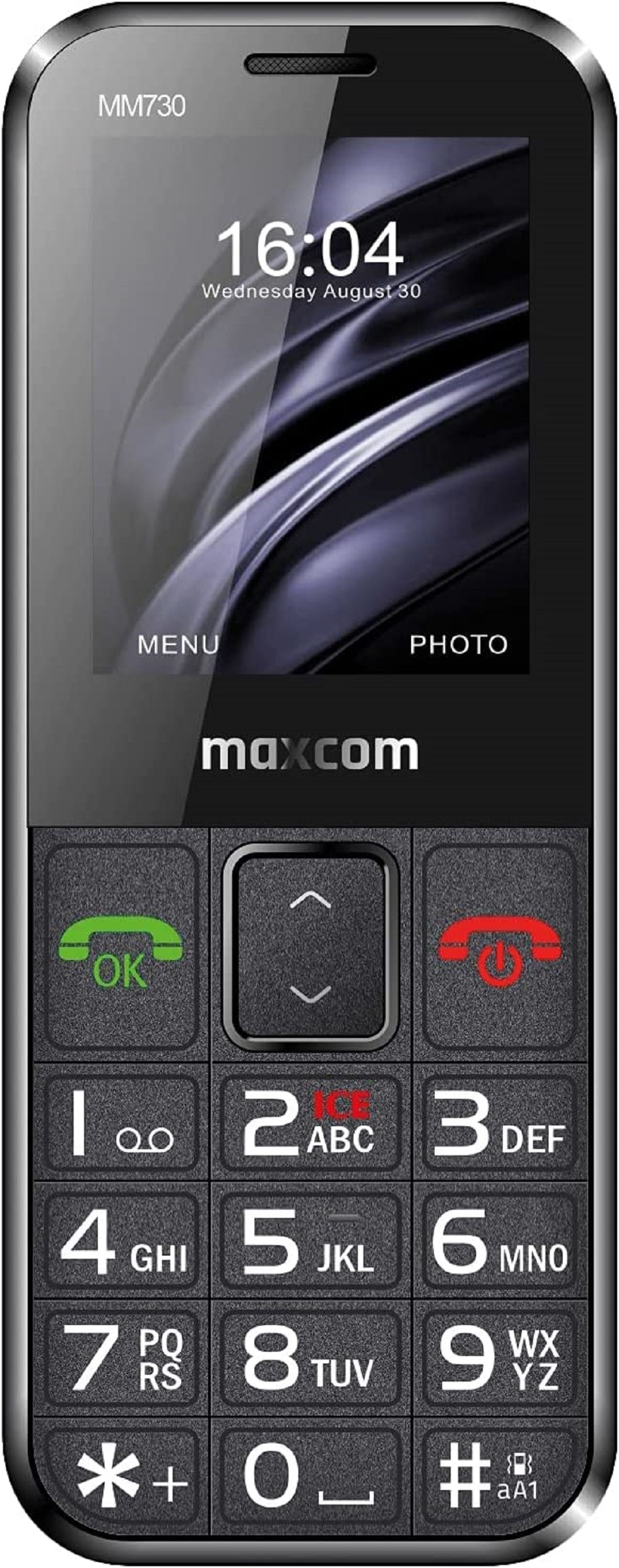 MAXCOM MM730 Schwarz Mobiltelefon,