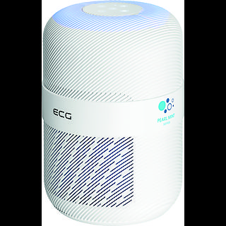 ECG AP1 Compact Pearl | Luftreiniger | 9 bis 14 m² | Timer und Nachtmodus| HEPA | Wi-Fi | Luftreiniger Weiss (30 Watt)