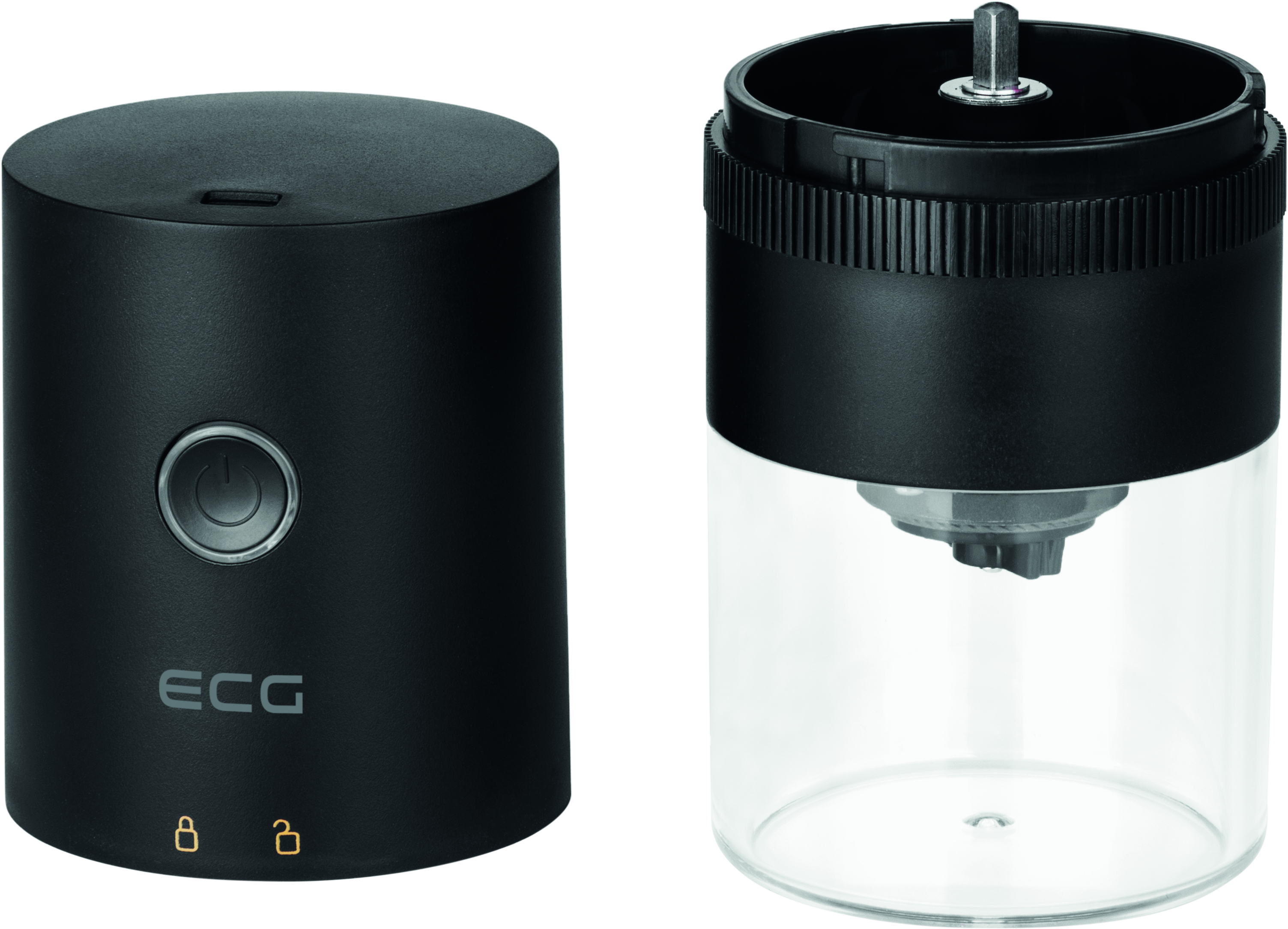 ECG KM 150 Minimo Schwarz elektrische Kaffeemühle Schwarz