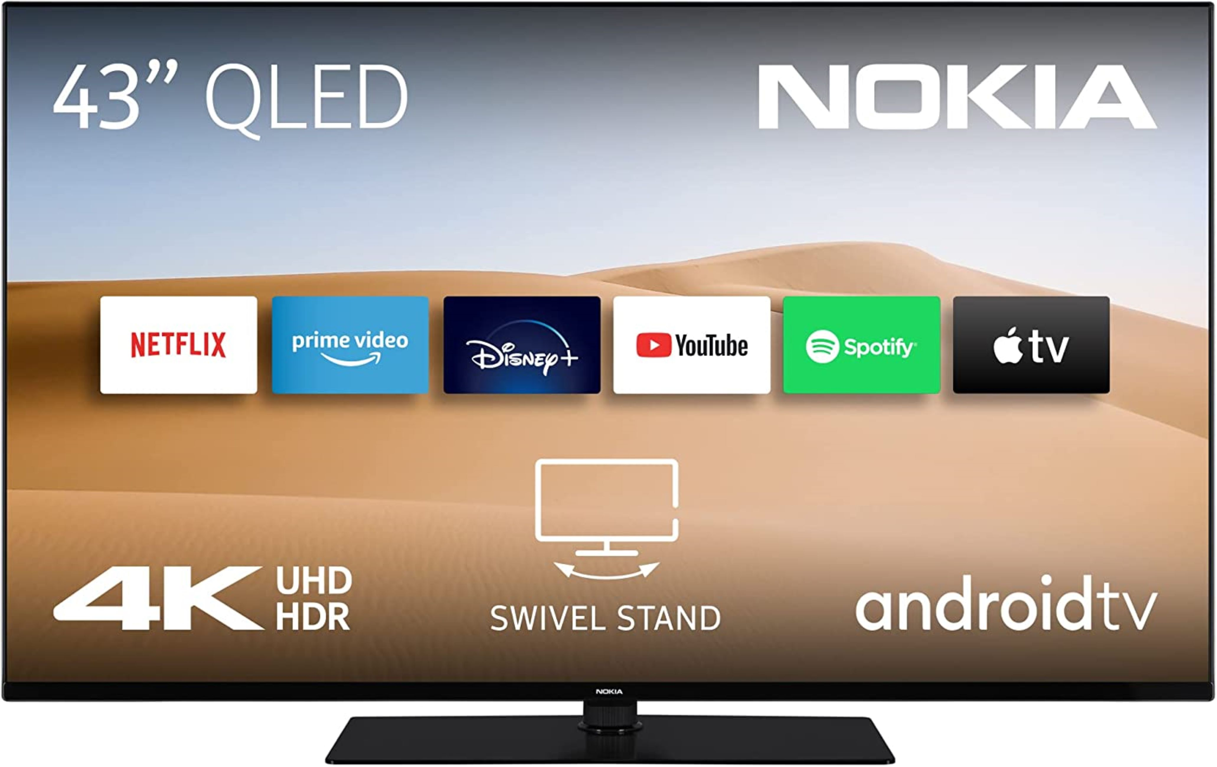 NOKIA Android) cm, QLED TV, (Flat, SMART QN43GV315I 4K, 43 LED / Zoll 109 TV