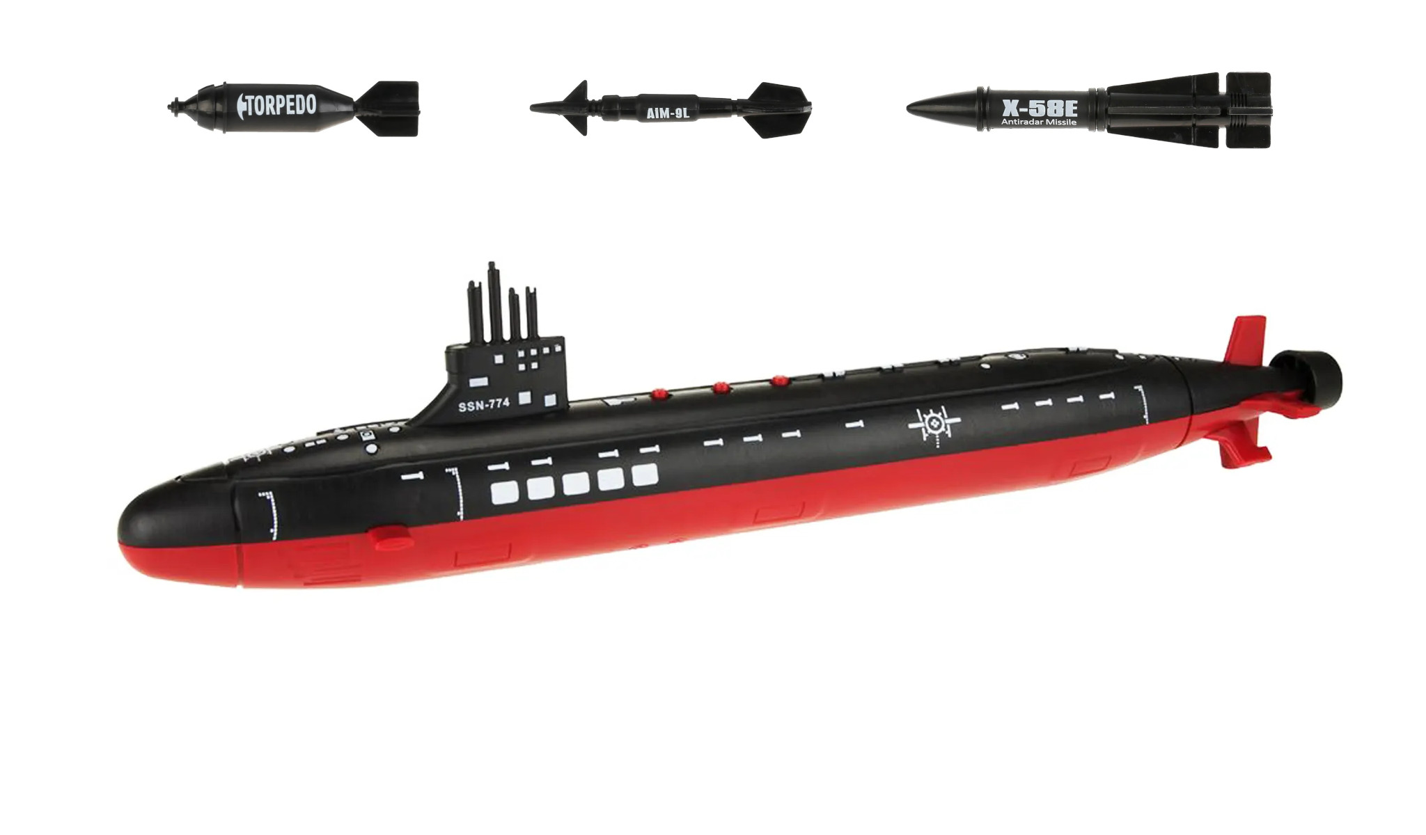 TOI-TOYS ALFAFOX Ton (42,5cm) Spielzeugfahrzeug mit U-Boot