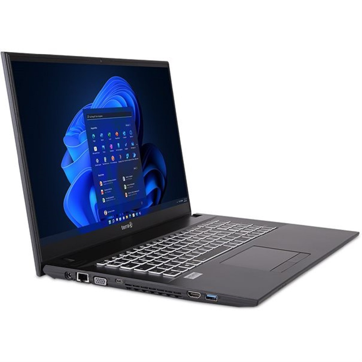 8 500 TERRA GB 17,3 i5-1235U Zoll Windows Intel® Prozessor, mit 1716U SSD, Display, RAM, GB Schwarz i3 Notebook 11, MOBILE Core™