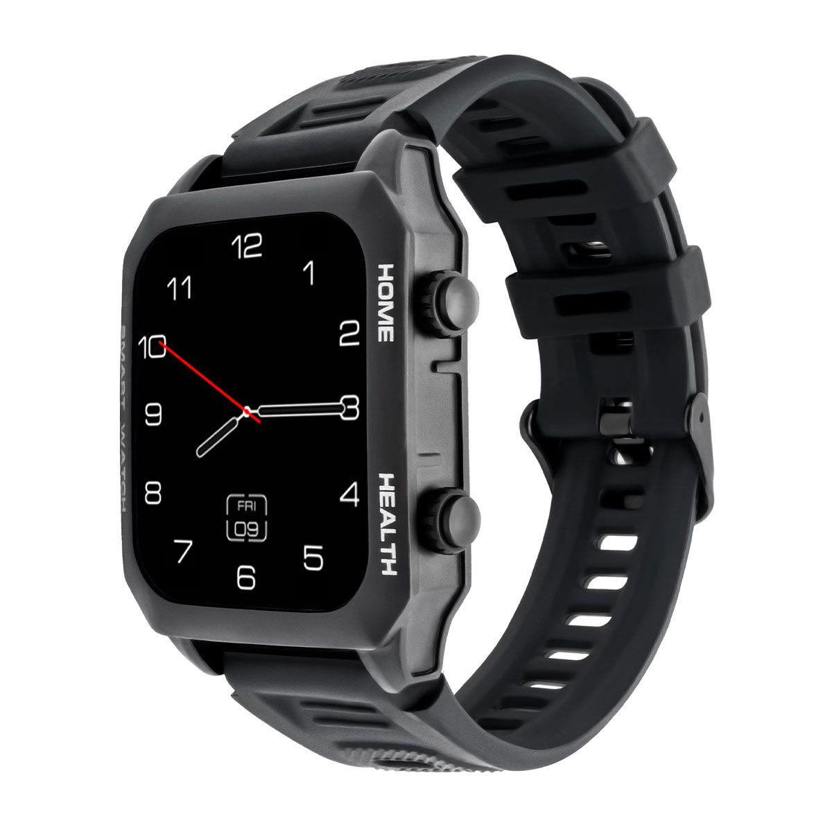 Kunststoff Focus Smartwatch Silizium, WATCHMARK Schwarz Schwarz