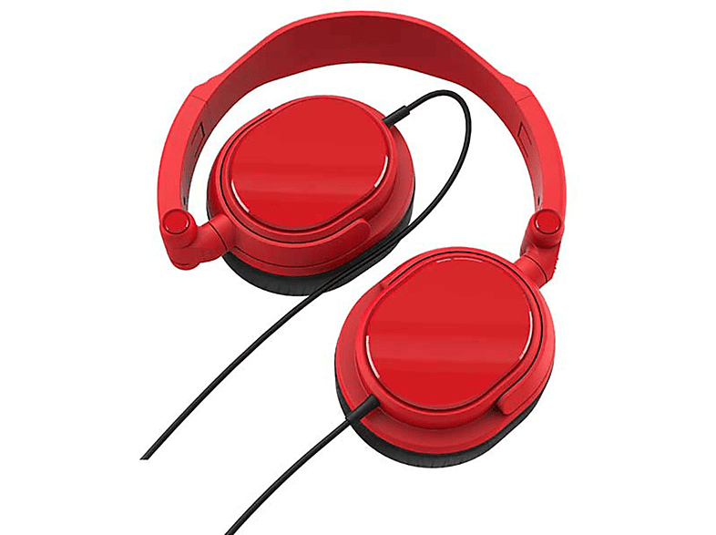 VIVANCO 36516, Over-ear Ohraufliegende Kopfhörer Rot | HiFi-Kopfhörer