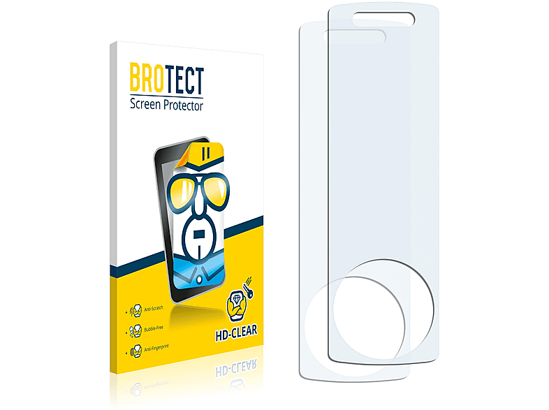 BROTECT 2x klare Schutzfolie(für Samsung SGH-F210)