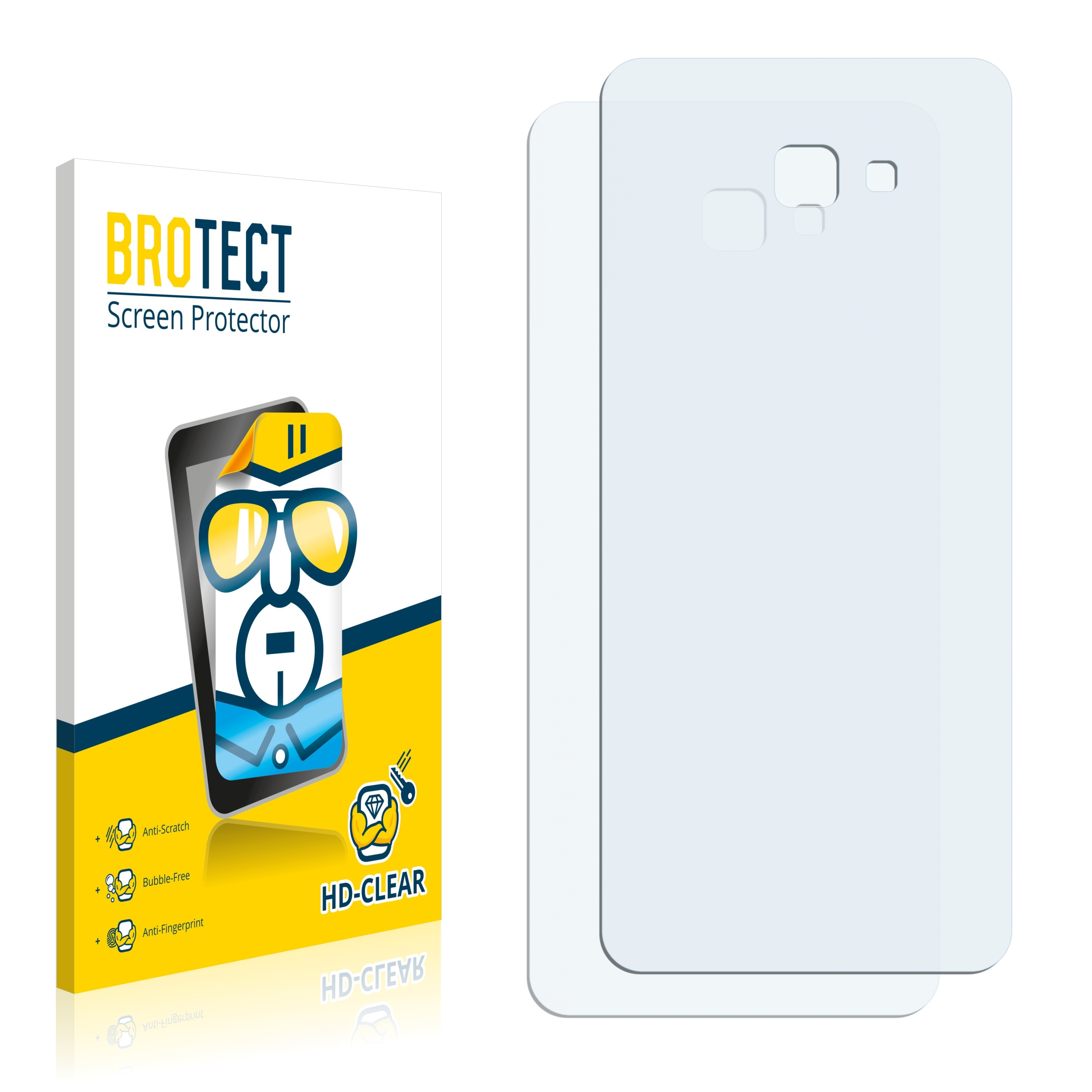 BROTECT 2x klare Schutzfolie(für Samsung Galaxy J4 Plus)