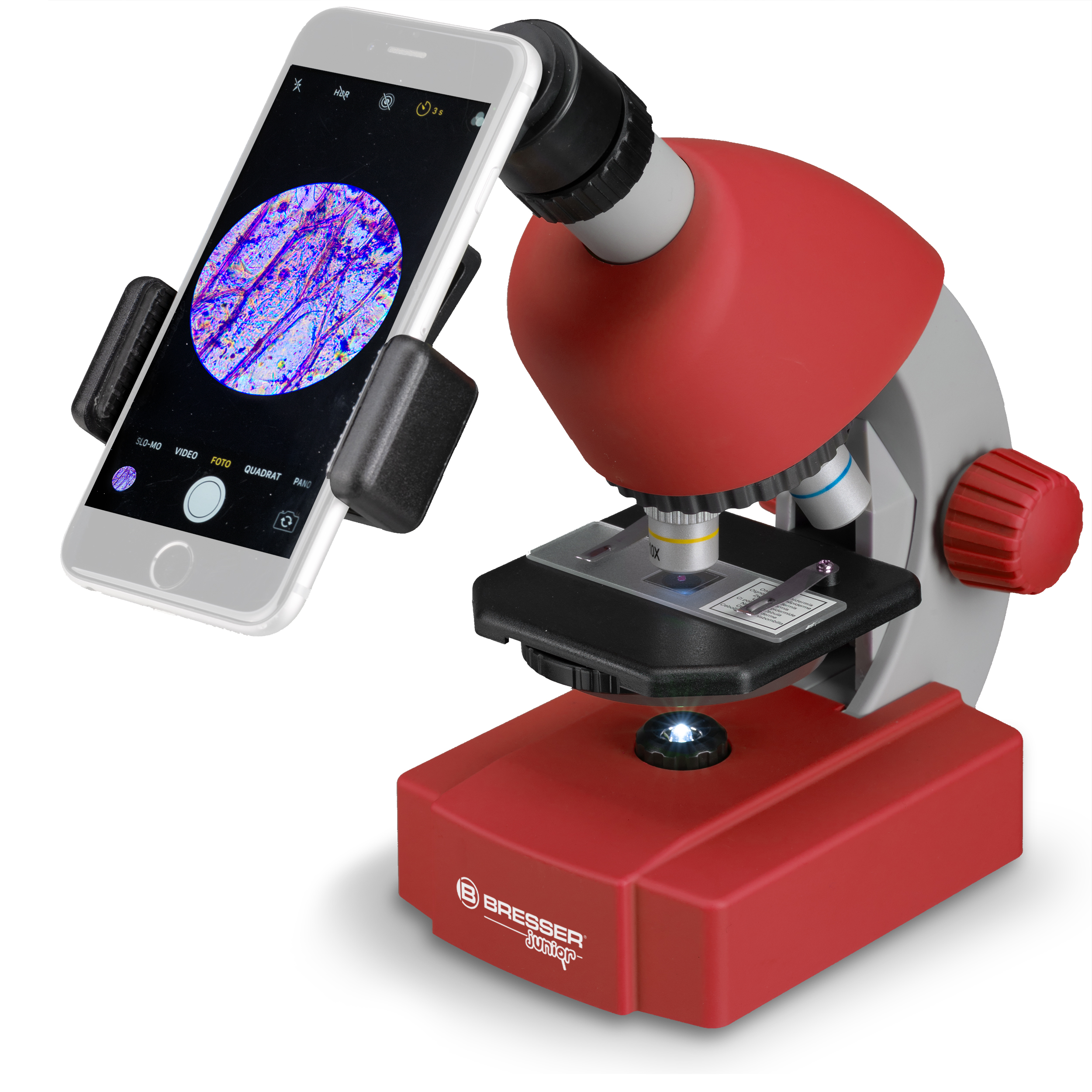 40x-640x Mikroskop, BRESSER JUNIOR Color