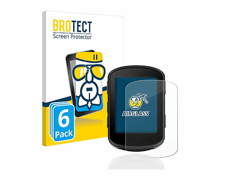 BROTECT 6x Airglass klare Schutzfolie(für Garmin Edge 540)