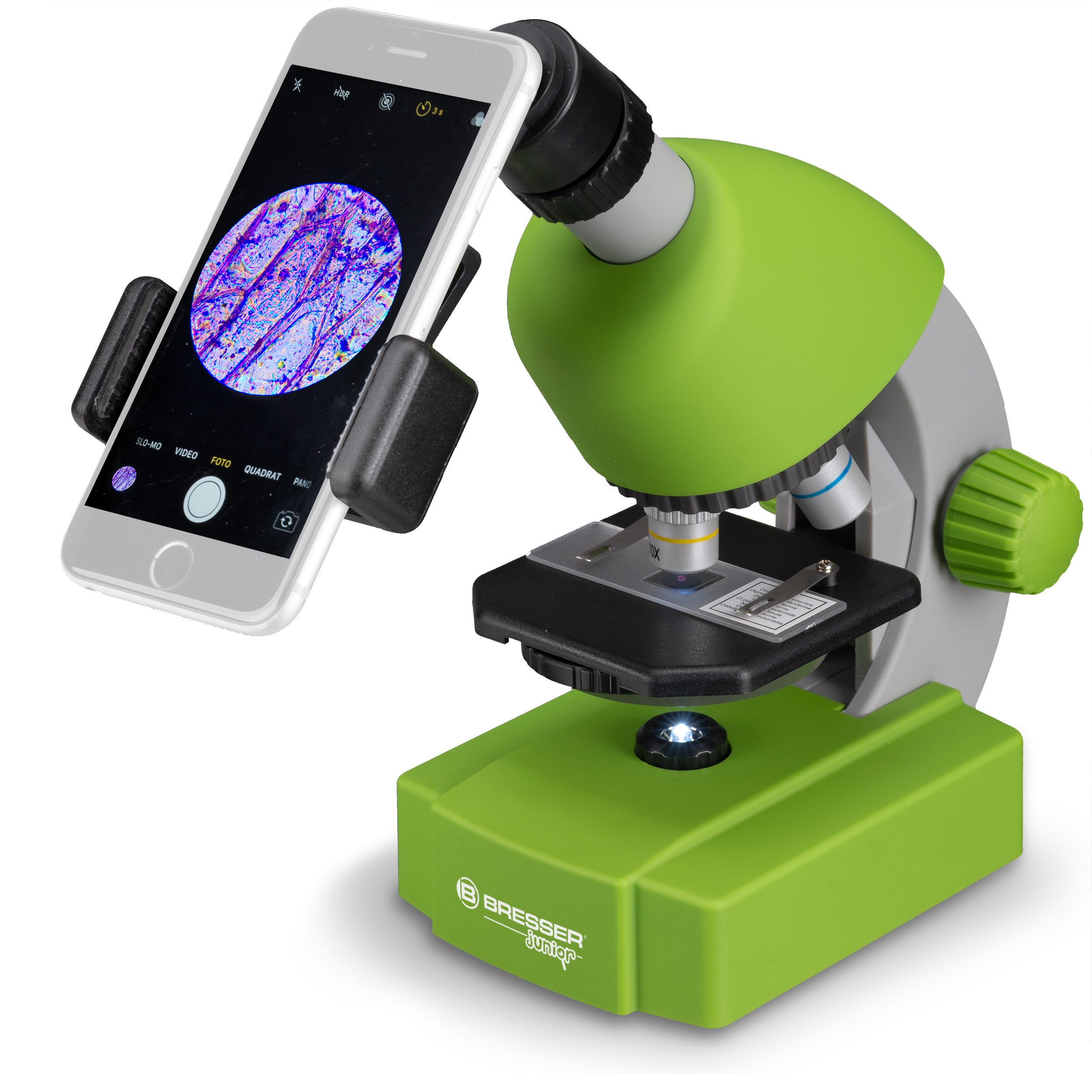 BRESSER JUNIOR Mikroskop, 40x-640x Color