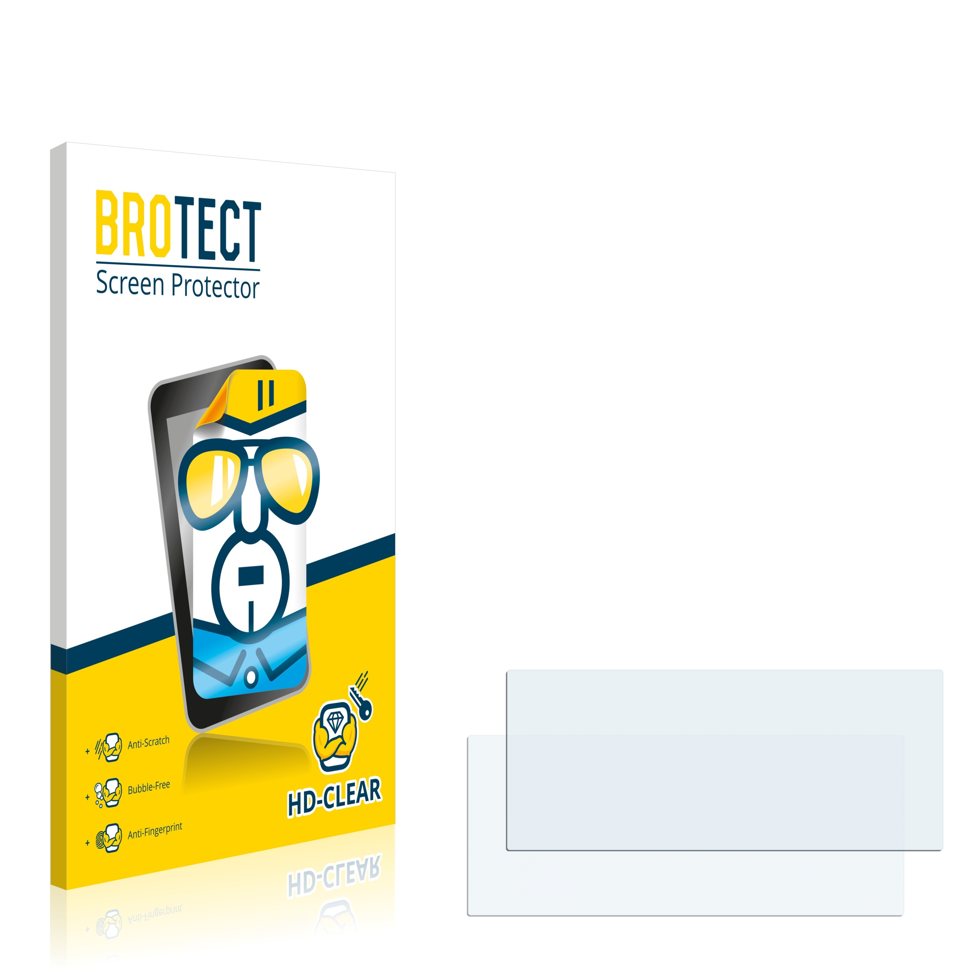 BROTECT 2x klare Schutzfolie(für Bosch 8) WAW 32541 Serie