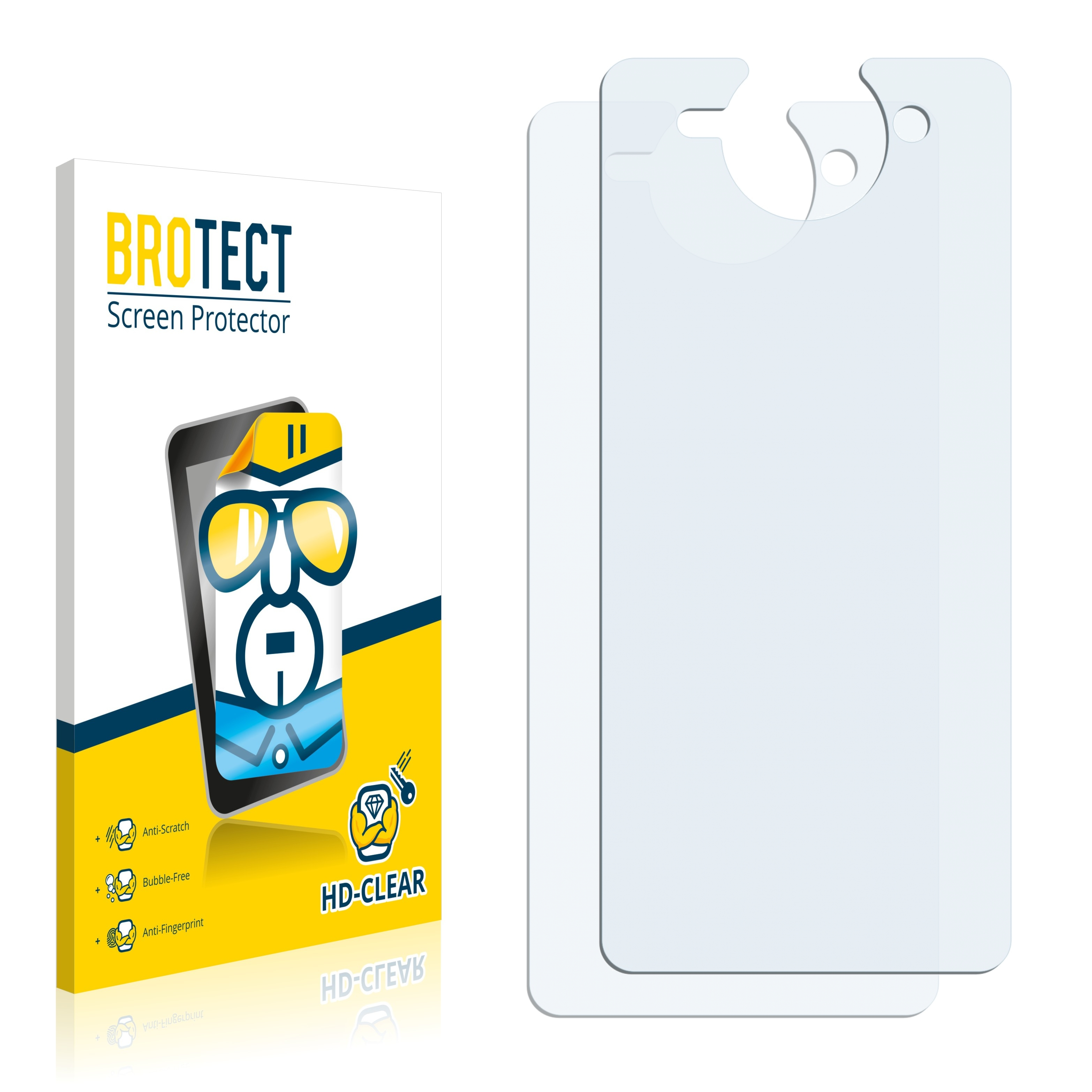 BROTECT Dual klare Vivo 2x Nex Schutzfolie(für Display)