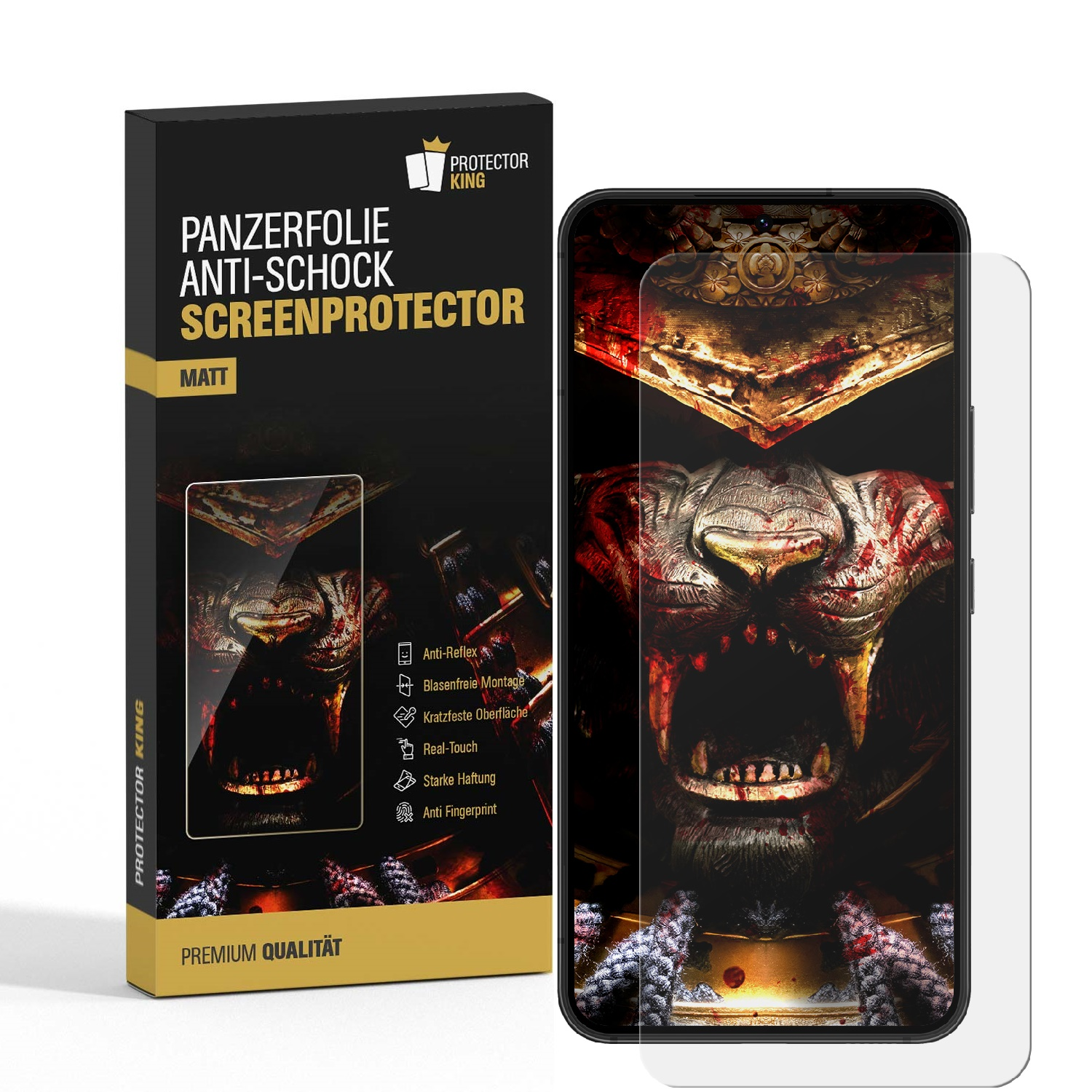 PROTECTORKING 2x MATT S21 Displayschutzfolie(für FE) ANTI-SHOCK Panzerfolie Samsung Galaxy