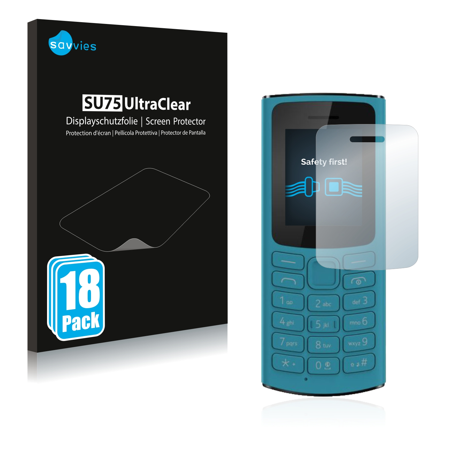 105 Nokia 18x 4G klare SAVVIES 2021) Schutzfolie(für