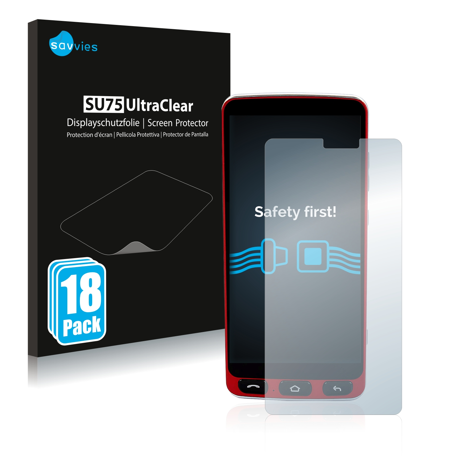 SAVVIES 18x klare Schutzfolie(für Smartphone) Neo Olympia