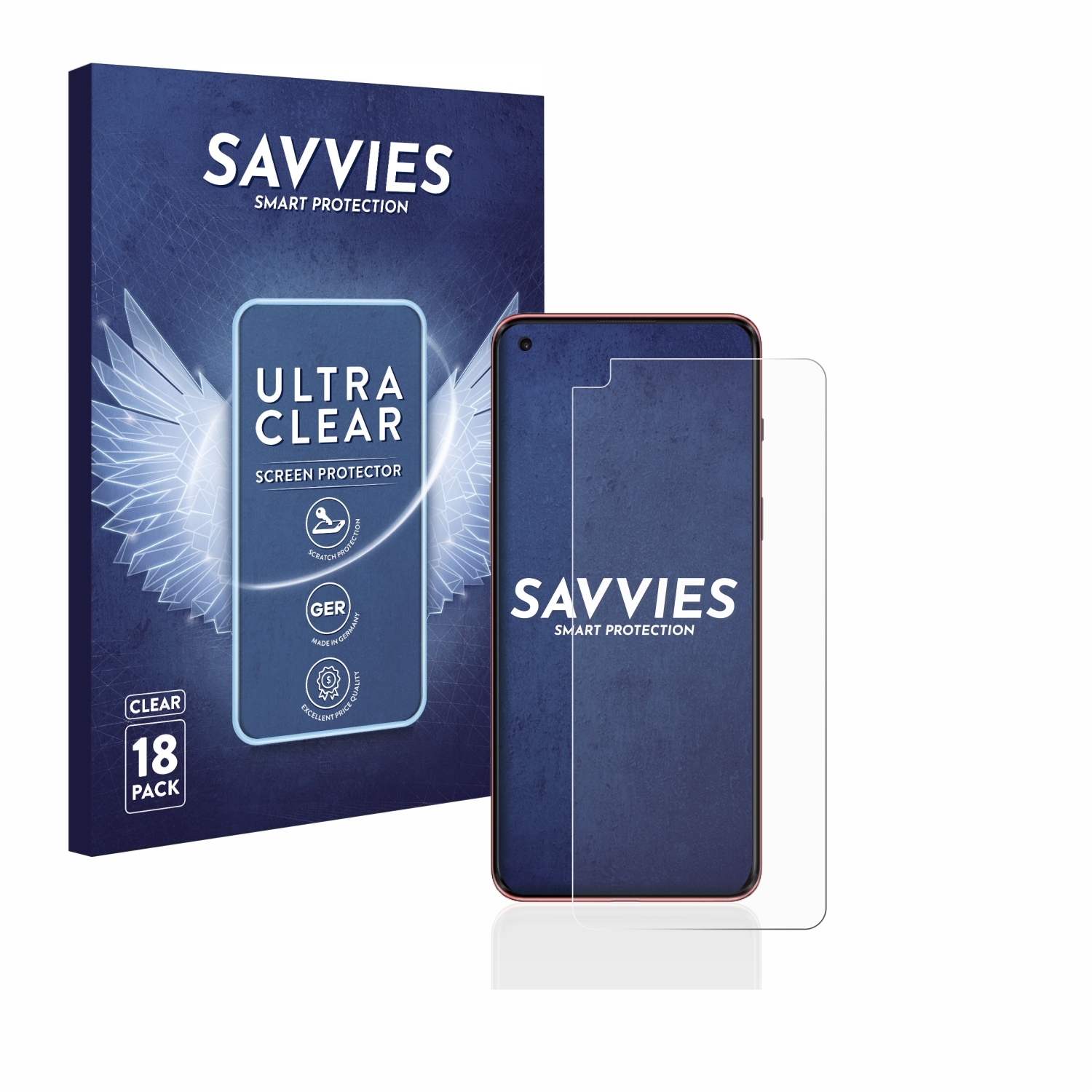 SAVVIES 18x klare 2 Nord 5G) Schutzfolie(für OnePlus