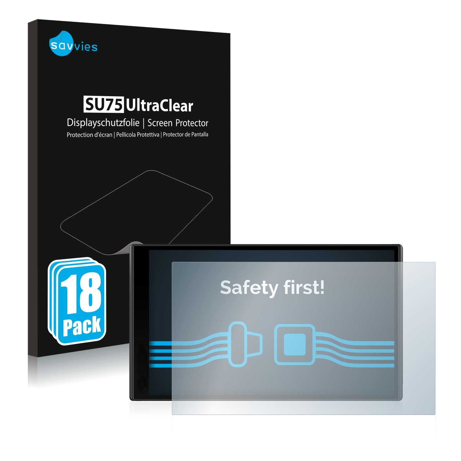 SAVVIES 18x klare Schutzfolie(für DriveSmart 65) Garmin