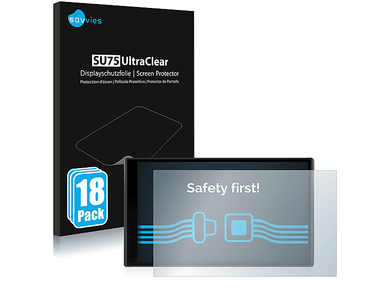 SAVVIES 18x klare Schutzfolie(für 65) DriveSmart Garmin