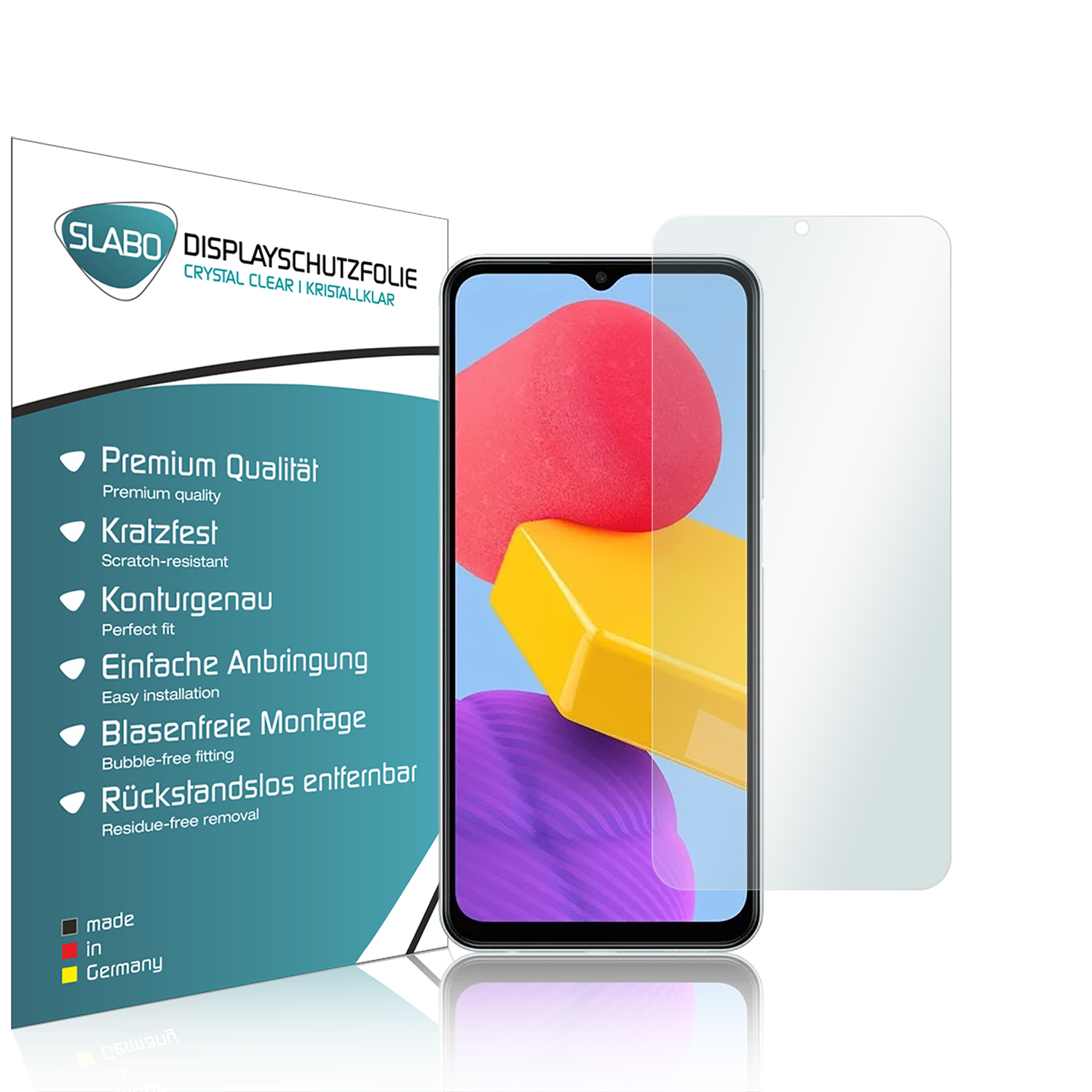 Crystal Clear x SLABO Samsung 4 Displayschutz(für Galaxy 4G) M13 Samsung