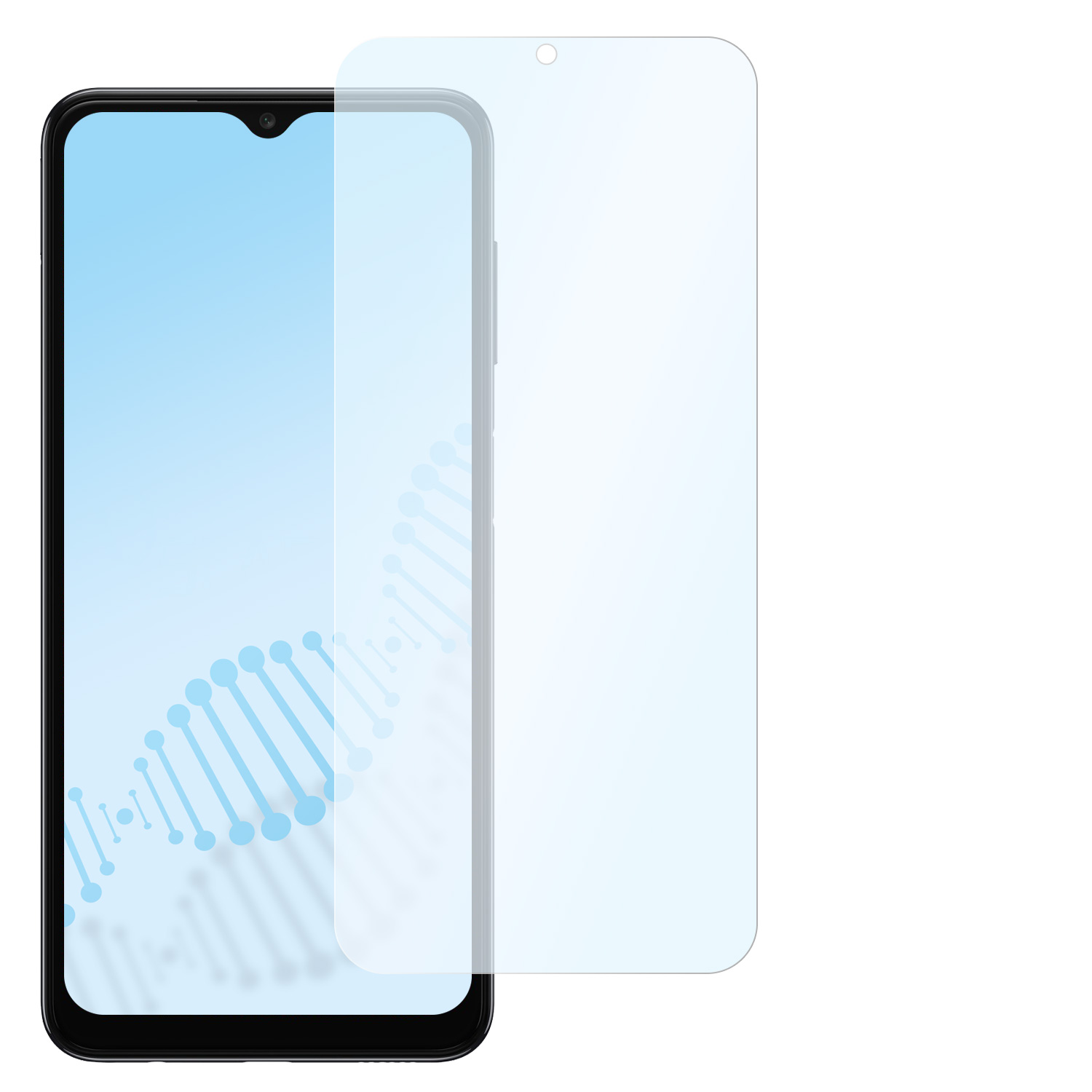 SLABO antibakteriell flexibles Hybridglas Samsung Displayschutz(für Galaxy Samsung A04s)