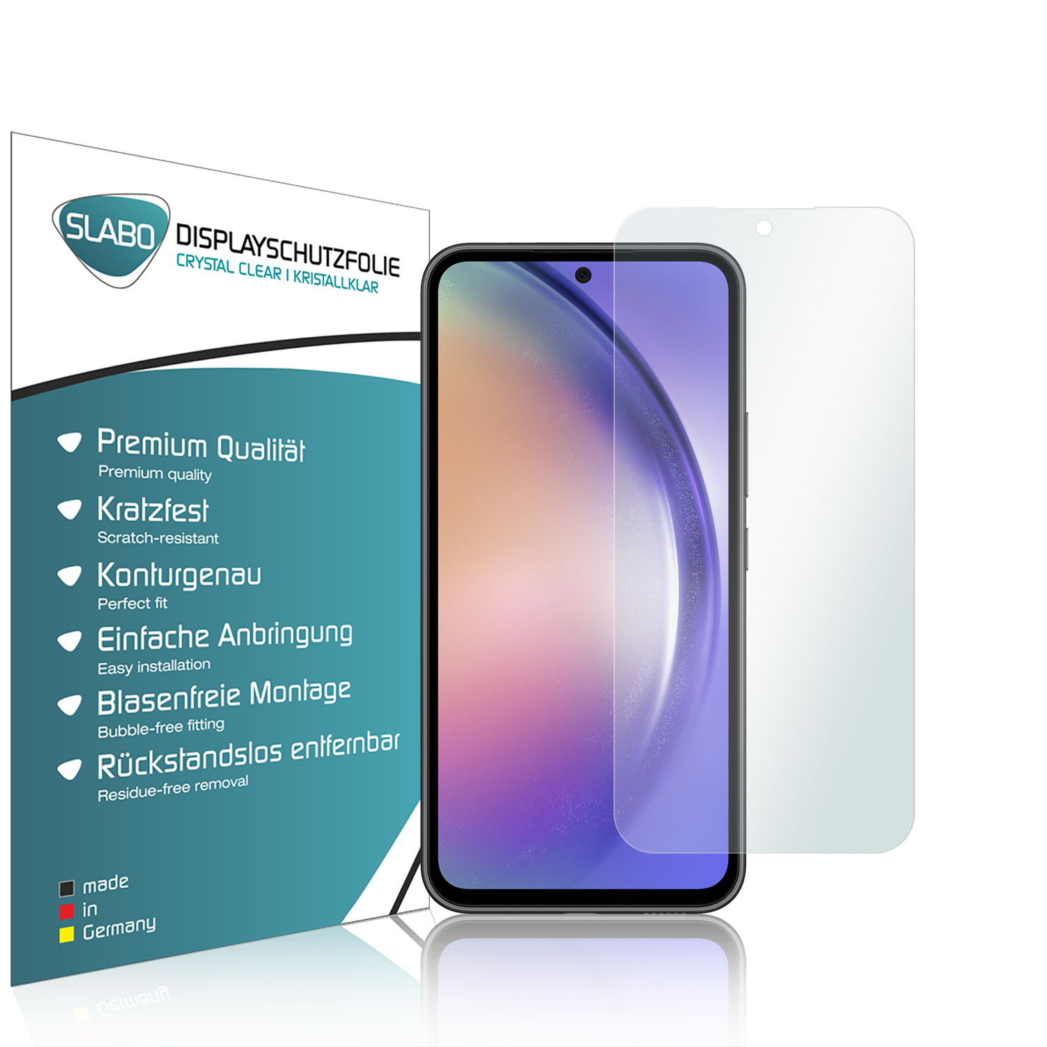 SLABO 4 Displayschutz(für Samsung x A54 Crystal Samsung Clear Galaxy 5G)
