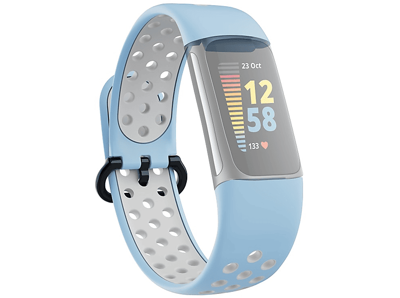 HAMA Armband, 5, Fitbit, 5, Blau/Grau Charge Charge