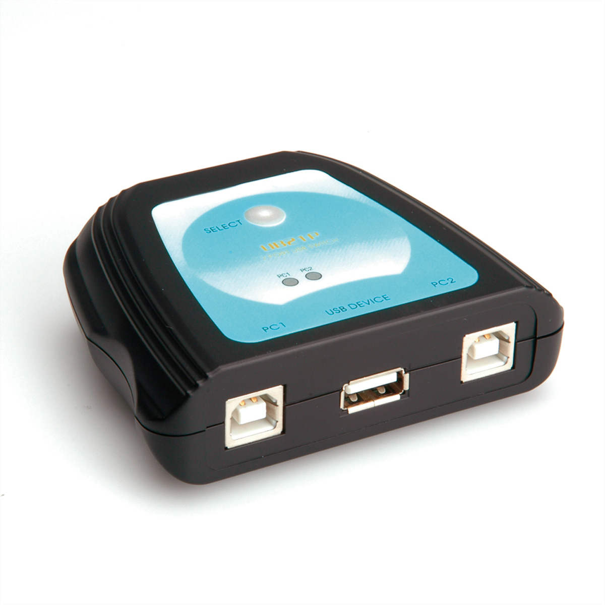 Manueller USB 2.0 Switchbox, VALUE manuell, Druckerswitch, schwarz 2fach,