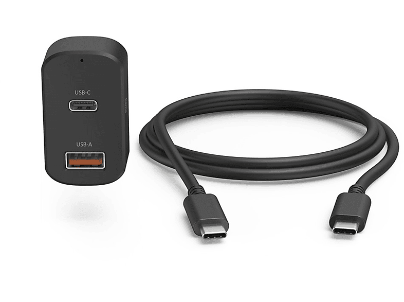 USB-Ladeadapter HAMA Universal universell, Schwarz