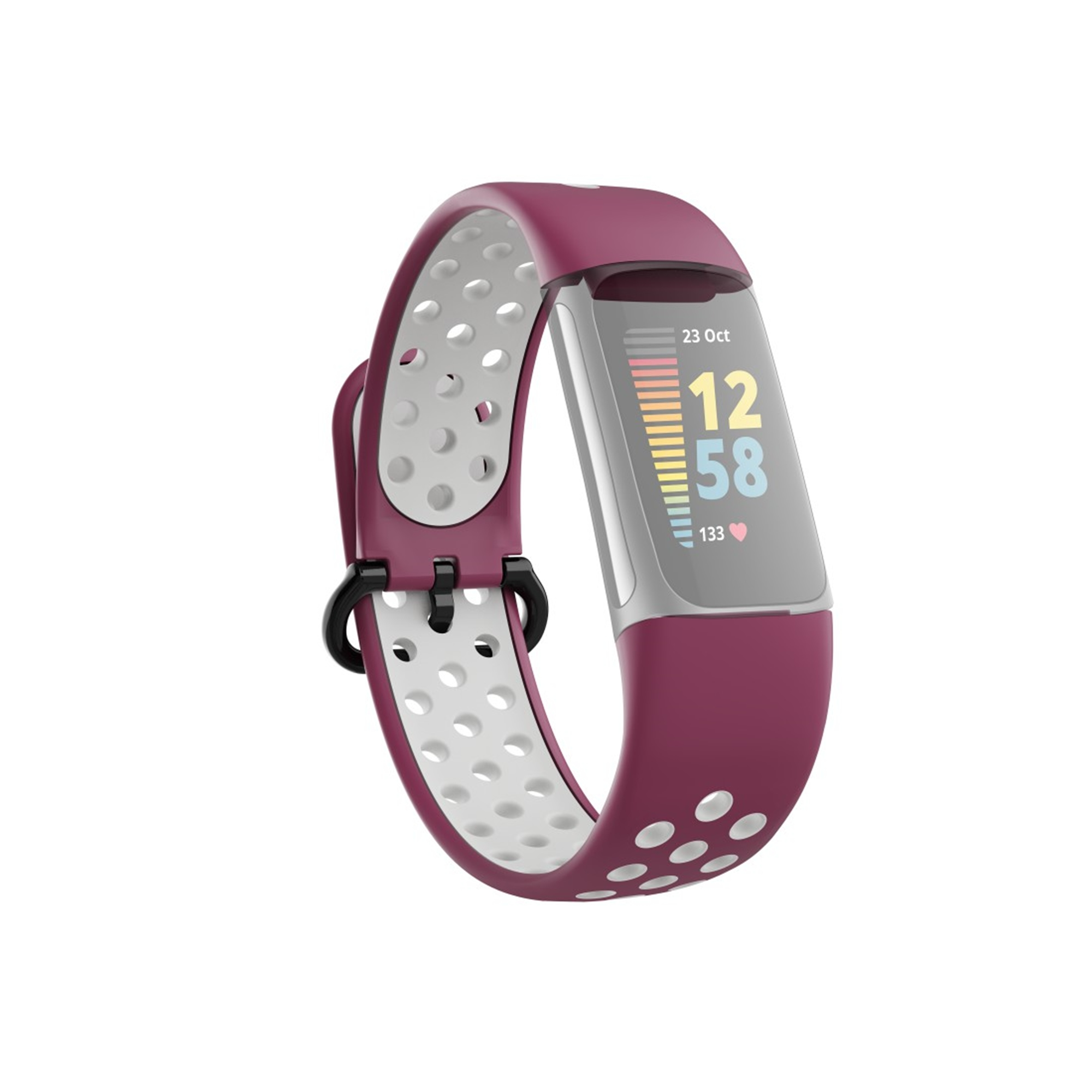 HAMA Charge 5, Armband, Fitbit, Charge 5, Bordeaux/Grau