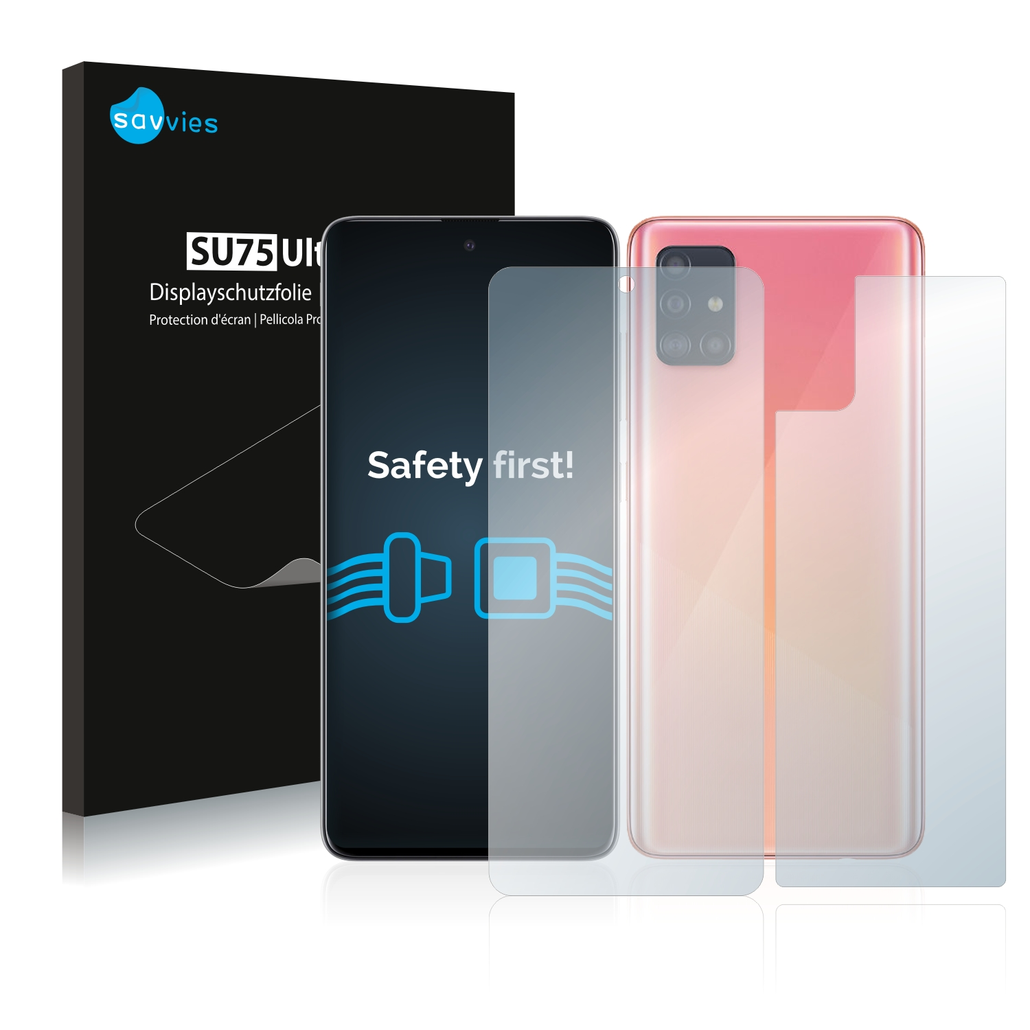 SAVVIES Schutzfolie(für 5G) klare 18x Galaxy A51 Samsung