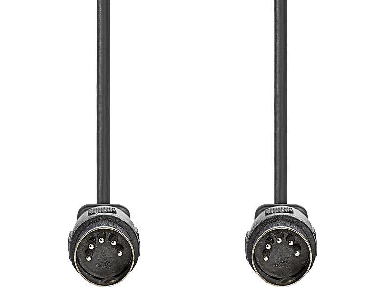 CAGL20000BK20 DIN-Audio-Kabel, Schwarz NEDIS