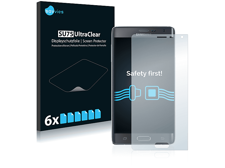 SAVVIES 6x klare Schutzfolie(für Samsung Galaxy Note Edge) | Displayschutzfolien & Gläser