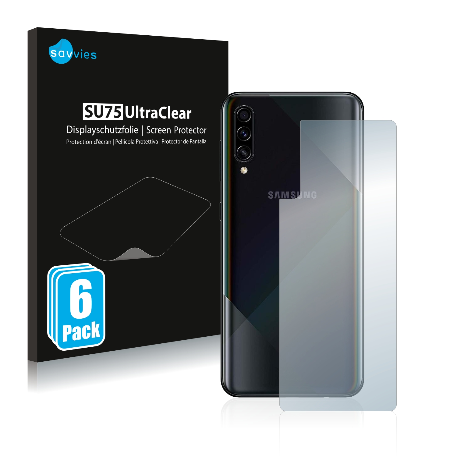 Samsung A50s) SAVVIES 6x Galaxy klare Schutzfolie(für