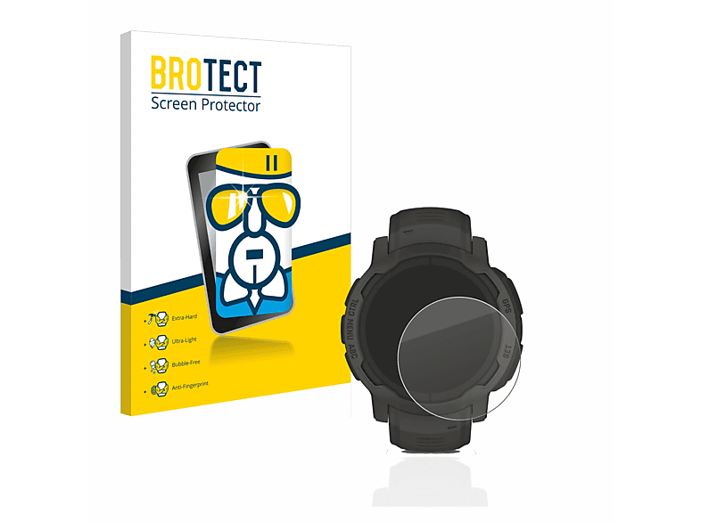 BROTECT Airglass klare Schutzfolie(für Garmin Instinct 2 Solar)