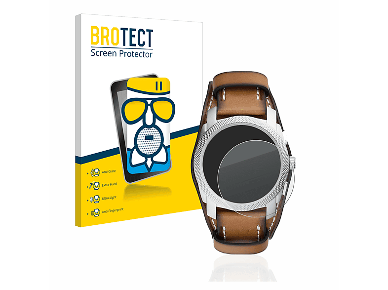 BROTECT Airglass matte Schutzfolie(für Fossil Chronograph (42 mm)) | Smartwatch Schutzfolien & Gläser