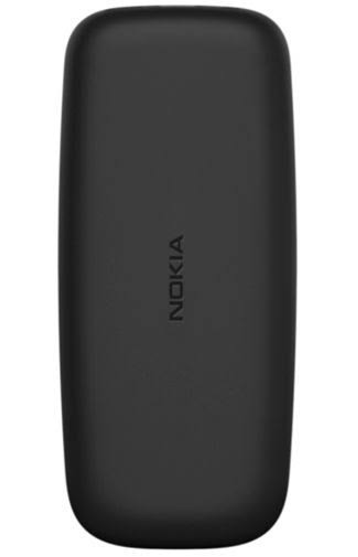 Czarny telefon Nokia. Ma gładką, zakrzywioną konstrukcję z marką Nokia.