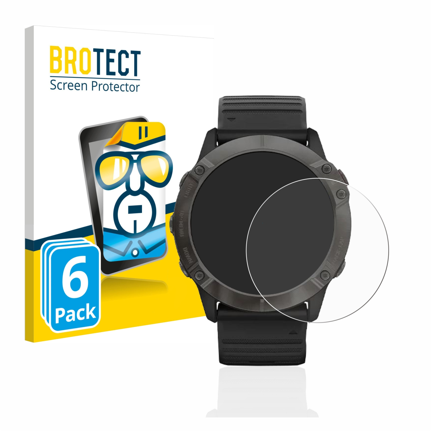 BROTECT 6x Fenix klare Garmin Pro) Schutzfolie(für 6X