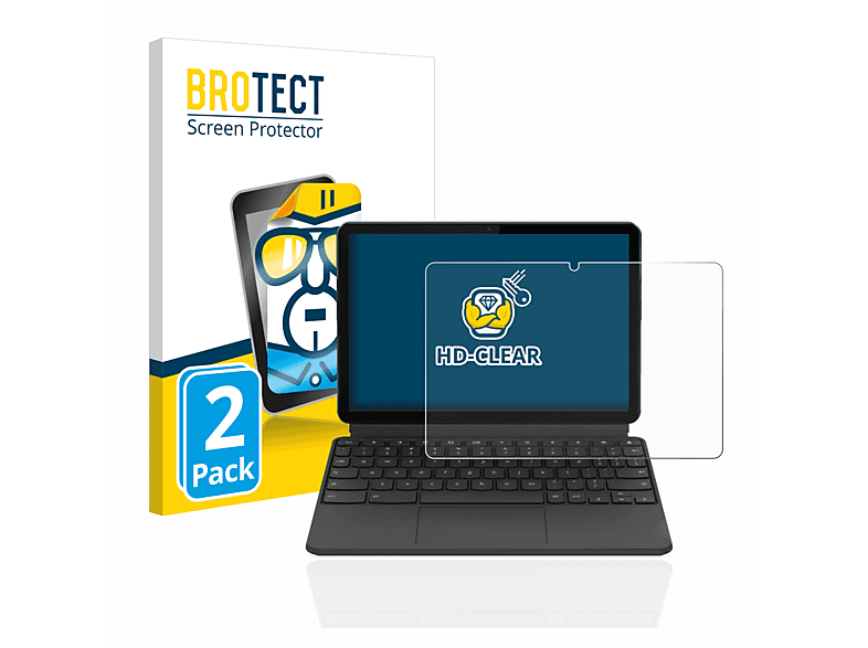 BROTECT 2x klare Schutzfolie(für Lenovo IdeaPad Duet Chromebook 10.1\