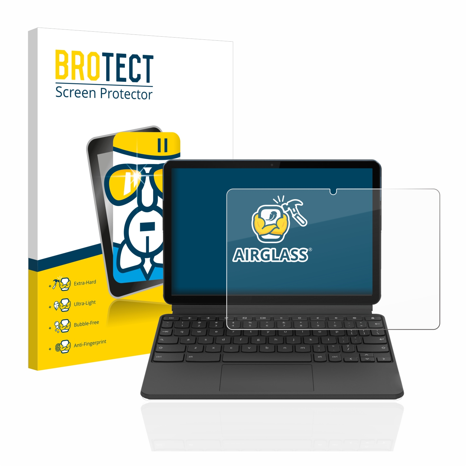 Chromebook BROTECT Schutzfolie(für Duet Lenovo Airglass IdeaPad 10.1\