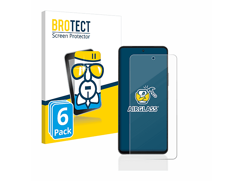 BROTECT 6x Airglass klare Schutzfolie(für Vivo iQOO Z7)