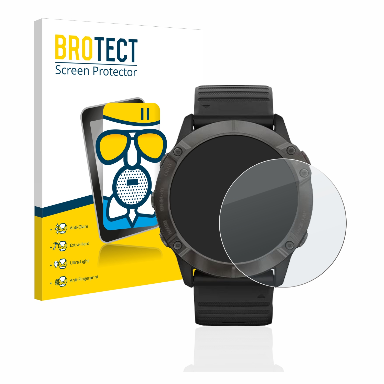 Pro) Garmin 6X matte Schutzfolie(für Fenix Airglass BROTECT
