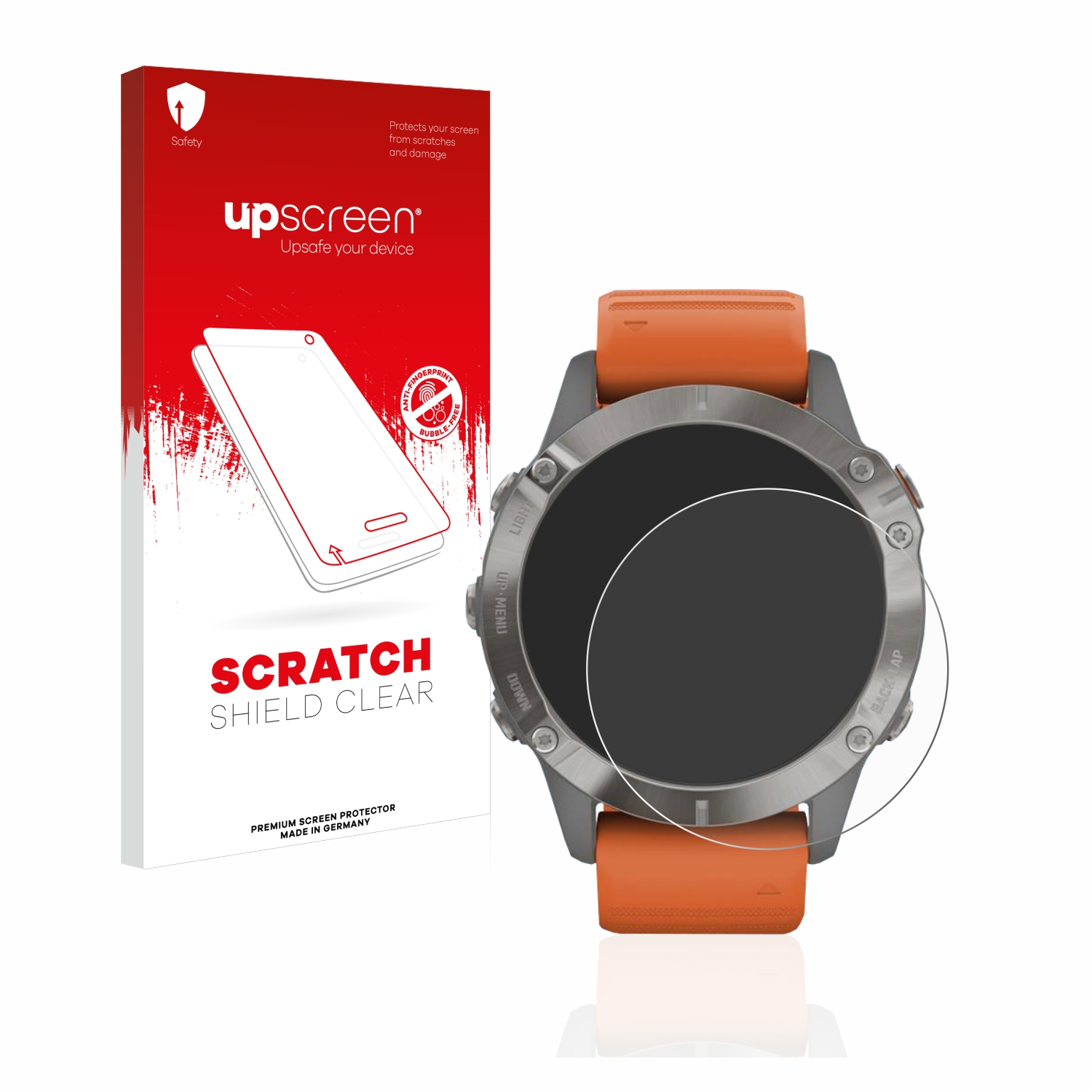 UPSCREEN Kratzschutz klare 6 Fenix Pro) Garmin Schutzfolie(für