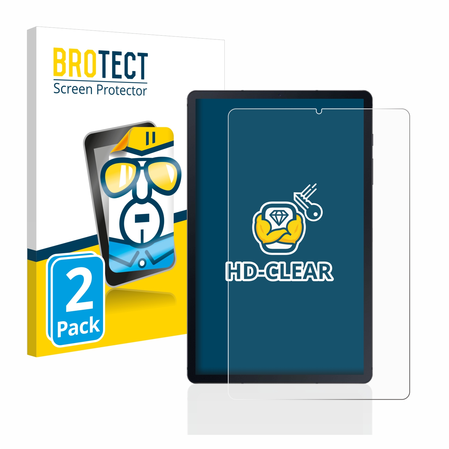BROTECT 2x klare Schutzfolie(für Samsung S6 WiFi Galaxy 2020) Tab Lite
